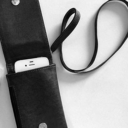 Szarvas-Fekete-Fehér Állat Phone Wallet Pénztárca Lóg Mobil Tok Fekete Zseb