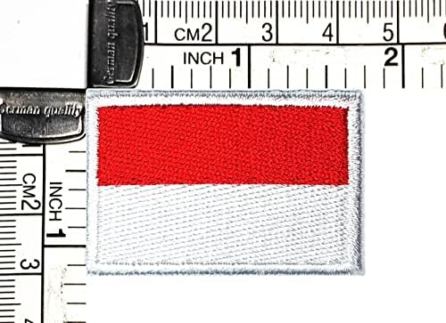 Kleenplus 1.1X1.6 HÜVELYK. Mini Ország Monaco Zászló Javítás Zászló Jelkép Egységes Varrni Vas A Tapasz Négyzet Alakú Zászló Divat Kosztüm